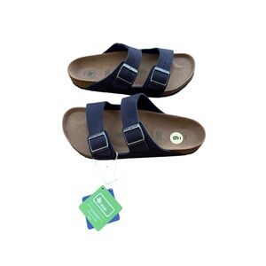 NWT Birkenstock Vegan Arizona Navy Blue Sandals Size 42 US Mens Size 9 - 9.5